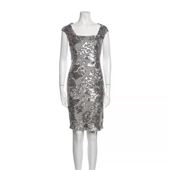 New marina cocktail dress grey silver fancy women’s size 6